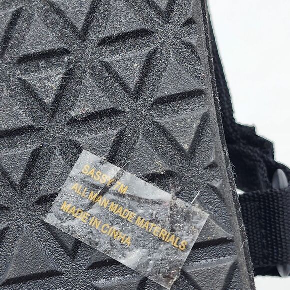 Cushionaire Sassy Black Platform Sandals Size 7 - Picture 8 of 10